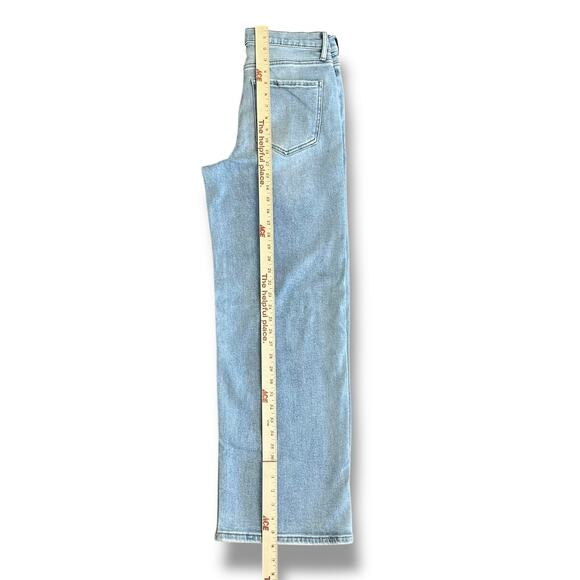 Böhme‎ Women’s Wide Leg Jeans Light Wash Size 29 High Rise Straight Fit Denim - Picture 6 of 10